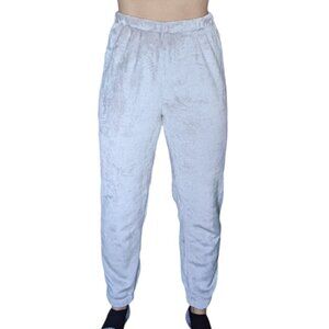 H&M Beige Fluffy Pajama Pants Women Size Medium